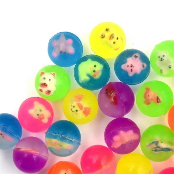 Pack of 10 Bouncing Magic Rubber Balls for Kids