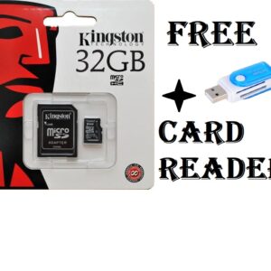 Kingston Memory Card 32GB with Free Card Reader