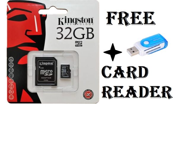 Kingston Memory Card 32GB with Free Card Reader