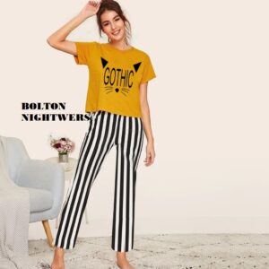 Gothic Nightwear Cotton Suit for Women and Girls