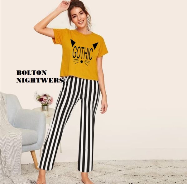 Gothic Nightwear Cotton Suit for Women and Girls