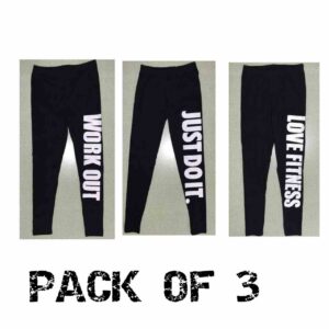 Gym Stretchable Legging Tights for Women - Pack of 3