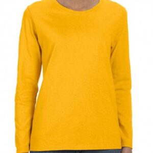 Yellow full sleeves t-shirt for Women