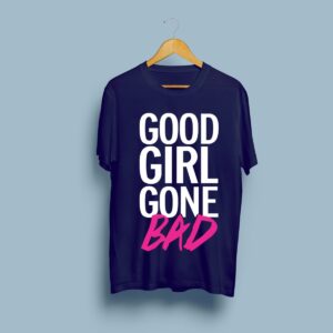 Good Girl Gone Bad Printed T-Shirt for Females - Purple