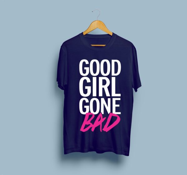 Good Girl Gone Bad Printed T-Shirt for Females - Purple