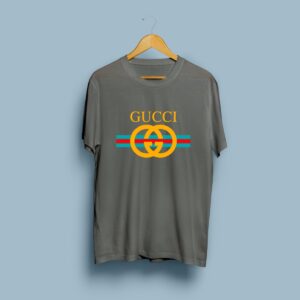 Gucci Printed T-Shirt for Men - Grey