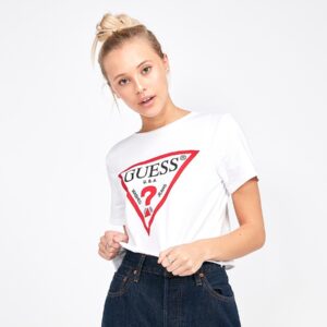 Guess Cotton T-Shirt for Women - White