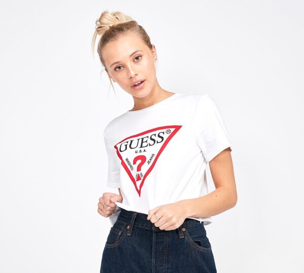 Guess Cotton T-Shirt for Women - White