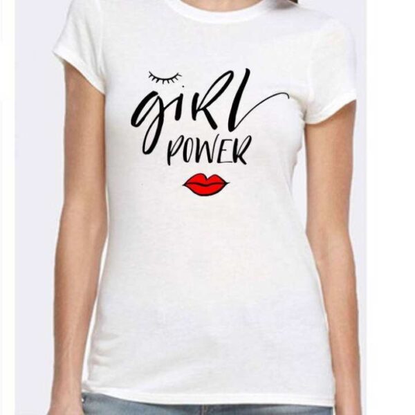 Feminist Girl Power White T-Shirt