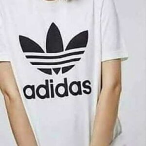 Adidas White Half Sleeves T-Shirt Female