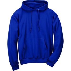 Royal Blue Plain Kangroo Pullover Hoodie