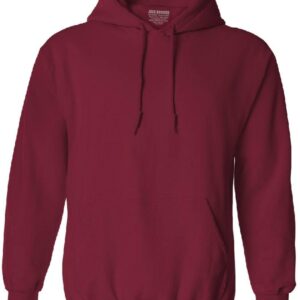 Maroon Plain Kangroo Pullover Hoodie