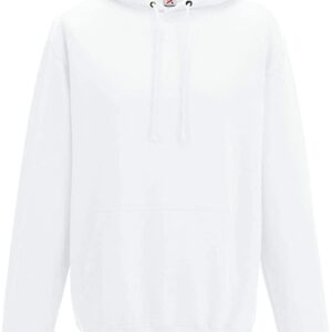 White Plain Kangroo Pullover Hoodie