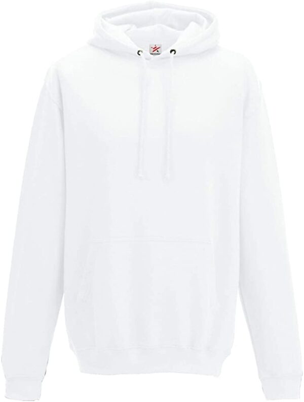 White Plain Kangroo Pullover Hoodie