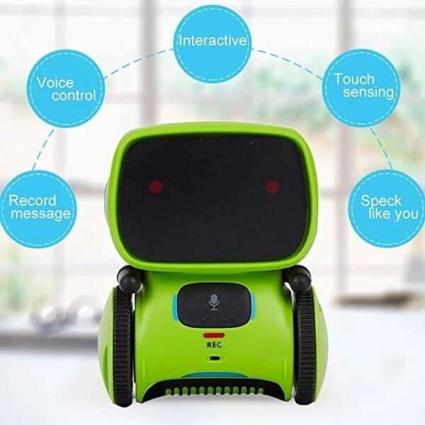 Smart AT Robot Voice Command Touch Control Music and Dancing