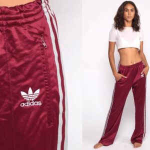 Adidas Maroon track gym trouser for Women