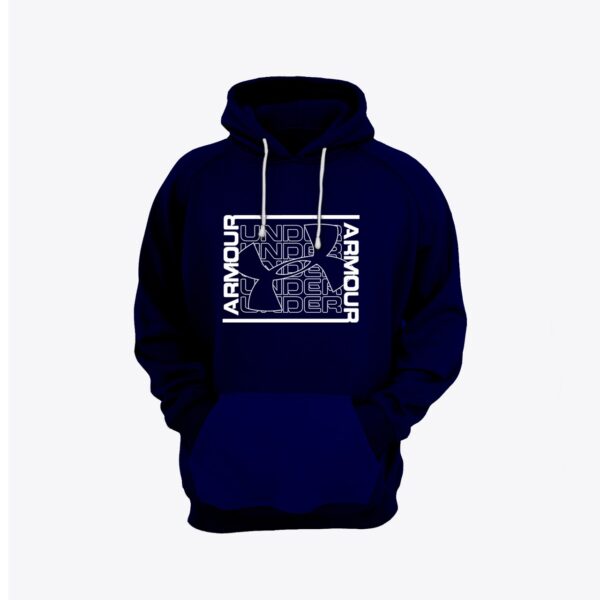 Armour Printed Pullover Kangroo Hoodie - Image 4