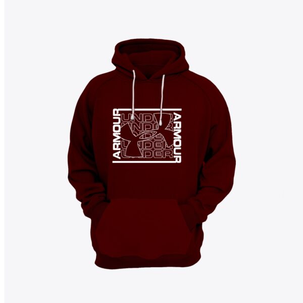 Armour Printed Pullover Kangroo Hoodie - Image 2