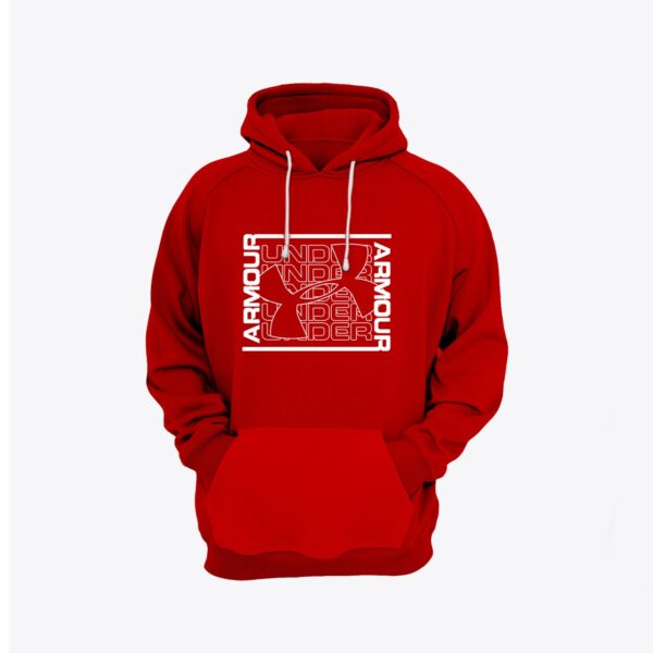 Armour Printed Pullover Kangroo Hoodie - Image 3