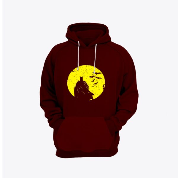 Batman Design Fleece pullover Kangroo Hoodie - Image 3
