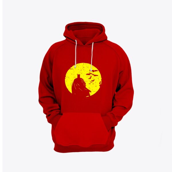 Batman Design Fleece pullover Kangroo Hoodie - Image 2