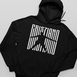 Christiano Ronalo Red Pull Over Hoodie - Black