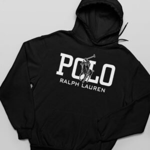 Polo Ralph Lauren Black Hoodie for Men and Women.