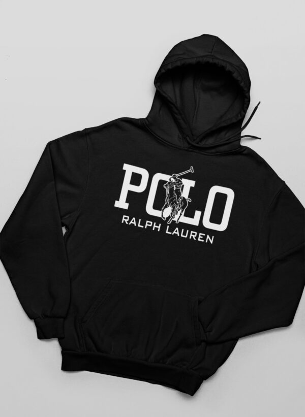 Polo Ralph Lauren Black Hoodie for Men and Women.