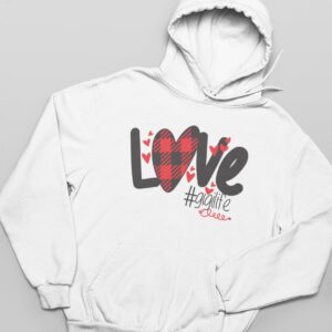 Love White Hoodie for Women