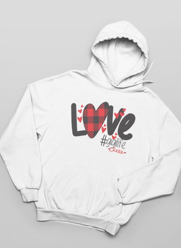 Love White Hoodie for Women