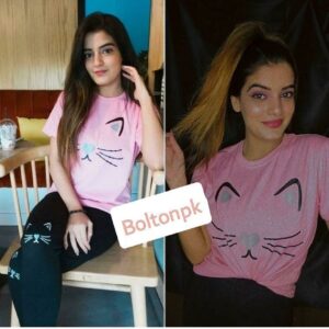 Meow Dress Women Baby Pink