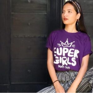 Super Girls Don't Cry Female T-Shirt
