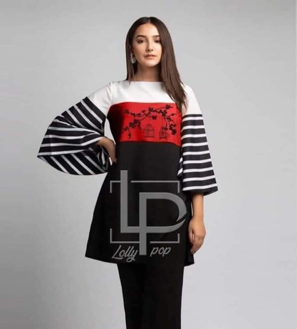 Lollypop Multicolor Boski Linen Kurti for Women