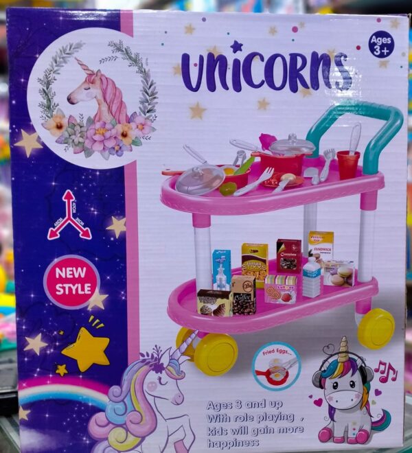 Unicorns Shopping cart toy for Kids