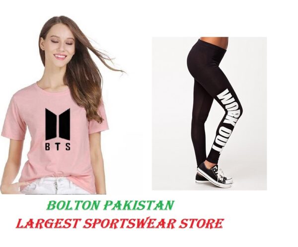BTS Pink Gym Work Out tracksuit for Women and Girls