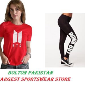 BTS Red Gym Work Out tracksuit for Women and Girls