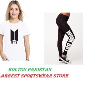 BTS White Gym Work Out tracksuit for Women and Girls