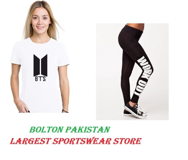 BTS White Gym Work Out tracksuit for Women and Girls