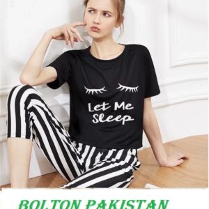 let me sleep black night suit women