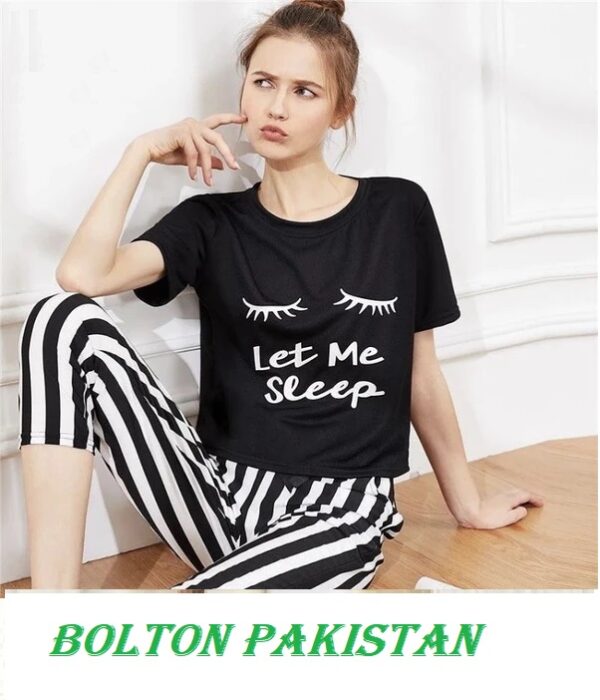 let me sleep black night suit women
