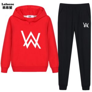 Alan Walker winter tracksuit for Men & women - Red