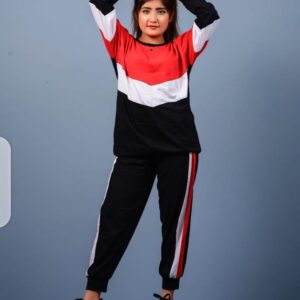 Yellow Panel plain tracksuit for Women