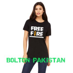 Free Fire Cotton T-Shirt for Women and Girls