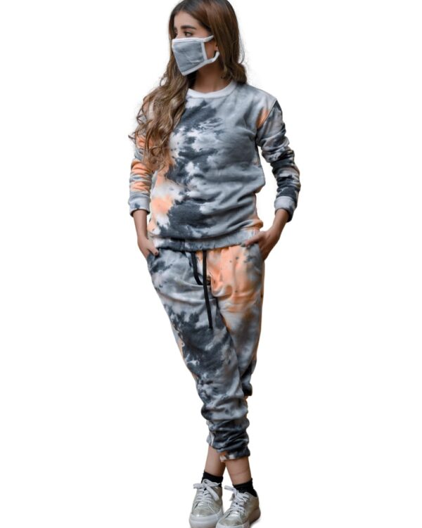 Tie Dye Tracksuit for Women with Mask