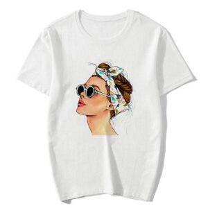 Lady Face Printed Export t shirt for women