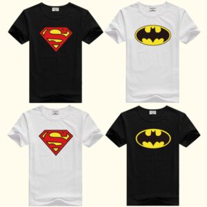 Bundle Of 4 Superman - Batman T-Shirts For Kids