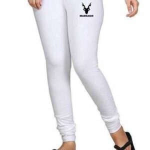 Markhor White Gym tights for Women