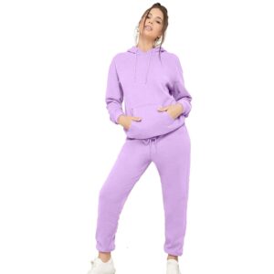 hood tracksuit lilac women