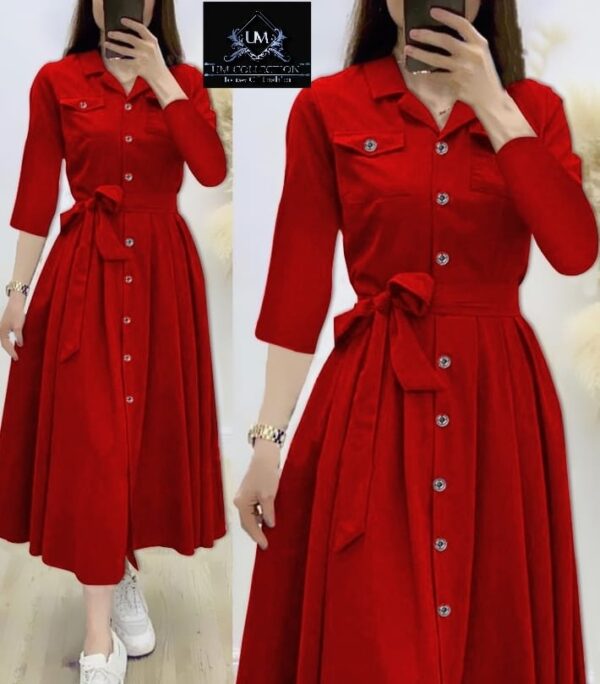 Red Turkish Flab Shirt top for Girls