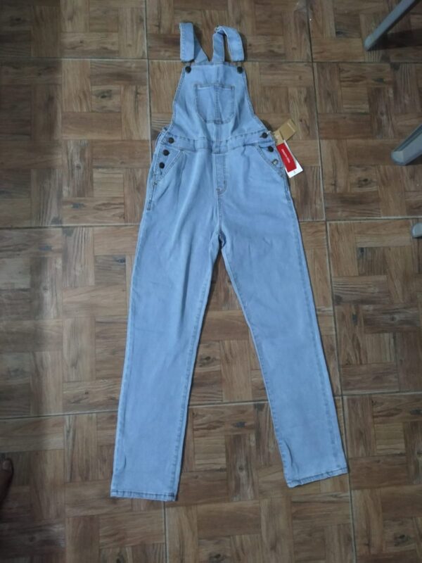 Denim Dungaree for Girls and Women - Light Blue - Image 4